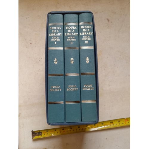 333 - 3 x Folio Society volumes in slip cover