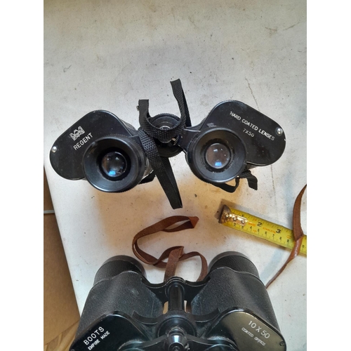 370 - 2 x pairs of binoculars : Regent 7 x 50 & Boots 10 x 30