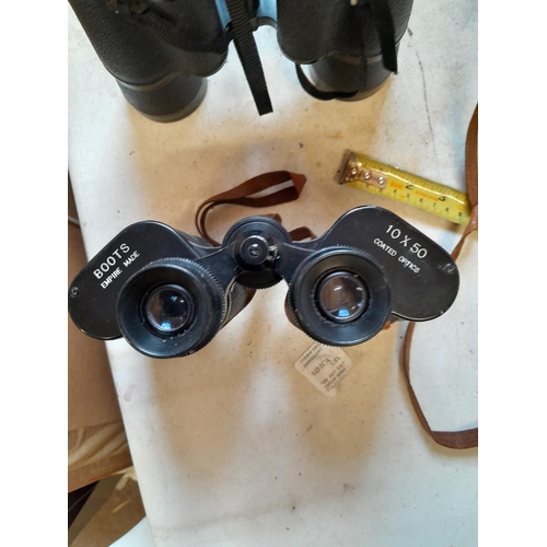 370 - 2 x pairs of binoculars : Regent 7 x 50 & Boots 10 x 30