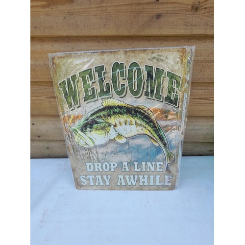 406 - Vintage style advertising sign 30 cms x 40 cms