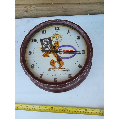 408 - ESSO advertising wall clock