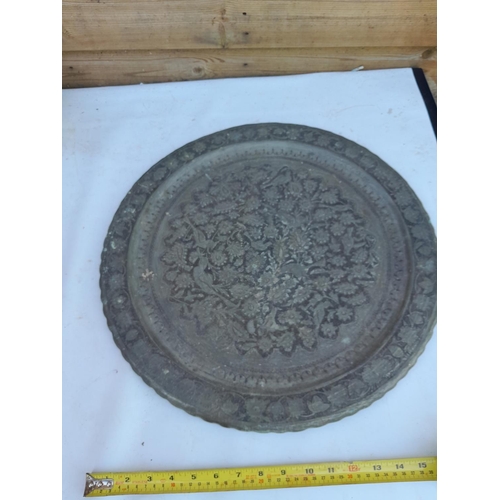 416 - Early 20th century Indian tinned copper tray