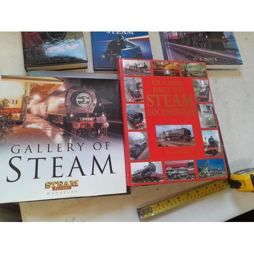 447 - 7 x books all railway and steam interest