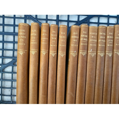 23 - Leather bound volumes by Scott 1912 Edition