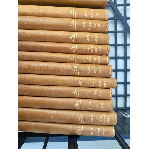 23 - Leather bound volumes by Scott 1912 Edition