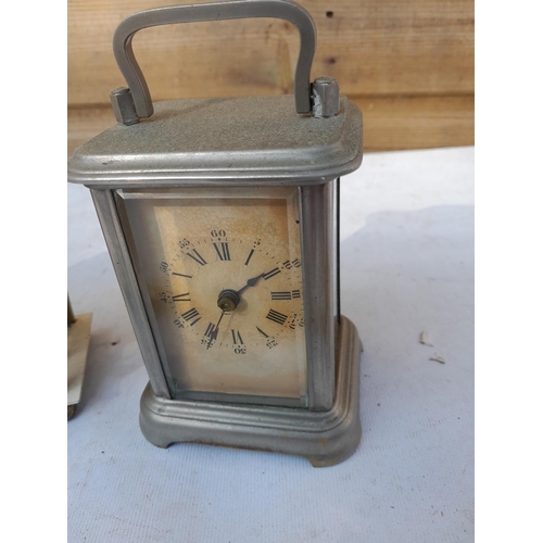 35 - 3 x vintage mantle clocks