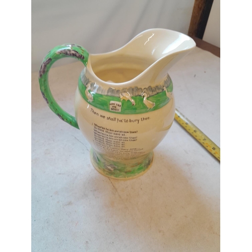 71 - Crown Devon  musical jug Ilka Moor , in working order and good condition