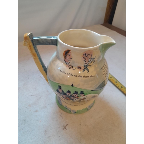 72 - Crown Devon Widdecombe musical jug, in working order and good condition