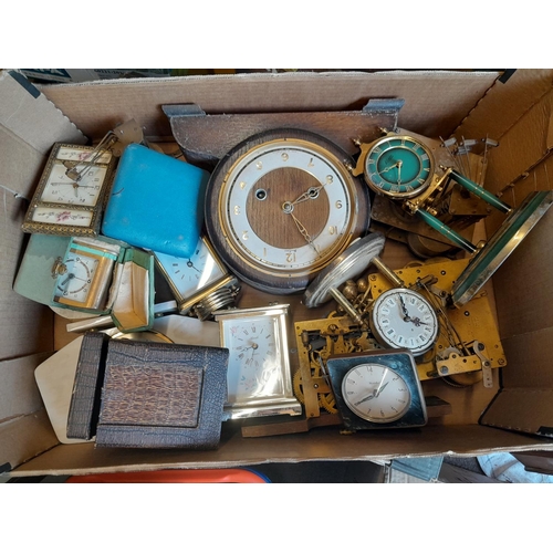 90 - Box of watch and clock for spares / repairs