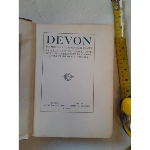 108 - Single volume : Devon it's Moorland, streams and coasts illustrated by F J Widgery