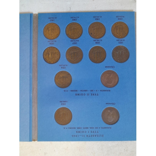 23 - Full Coin Set of GB Half Pences 1937 - 1967 in Whitman folder, GF - NEF