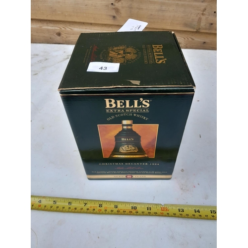 42 - Bells Scotch Whisky commemorative Wade decanter in box of issue NO contents