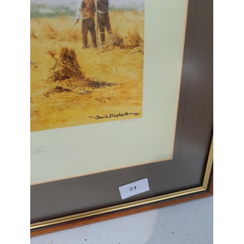 60 - Ltd Edition David Shepherd print signed by artist Life Goes on with gallery back stamp 38 cms x 61 c... 