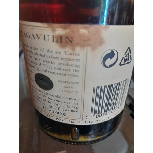 62 - A rare 1 Litre bottle of Lagavulin 16 year old single malt whisky, LLJA 0001902 bottled before the D... 