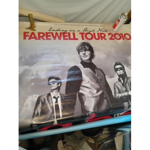 132 - Pop Memorabilia : Aha poster and 2 x framed prints