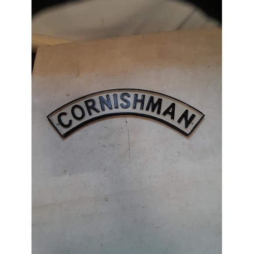 165 - Cast iron sign : Cornish Man