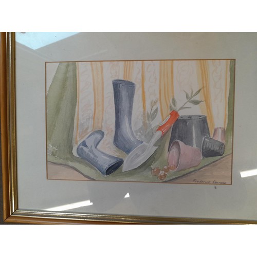 179 - 2 x 20th century watercolours Mare and Foal by Frederick Curnow
