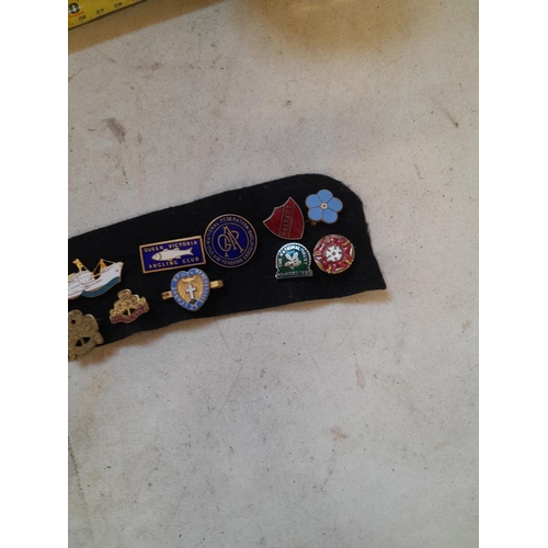 187 - Various vintage enamel badges