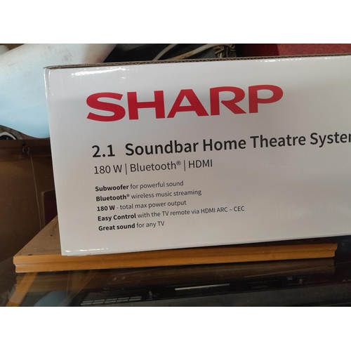 214 - Boxed Sharp 2.1 Sound Bar Home theatre system