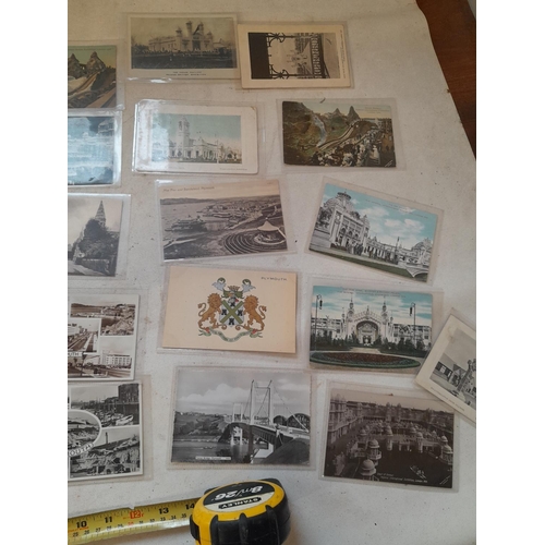 226 - Incomplete and partially made Airfix model with early - mid 20th century black and white and coloure... 