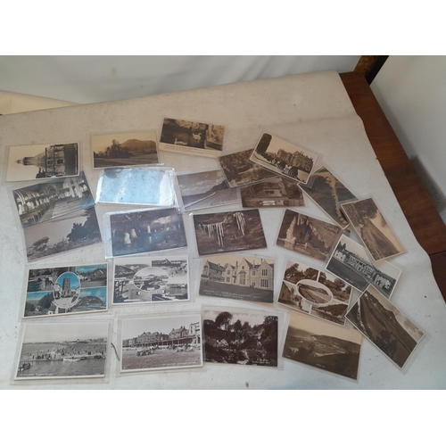 226 - Incomplete and partially made Airfix model with early - mid 20th century black and white and coloure... 