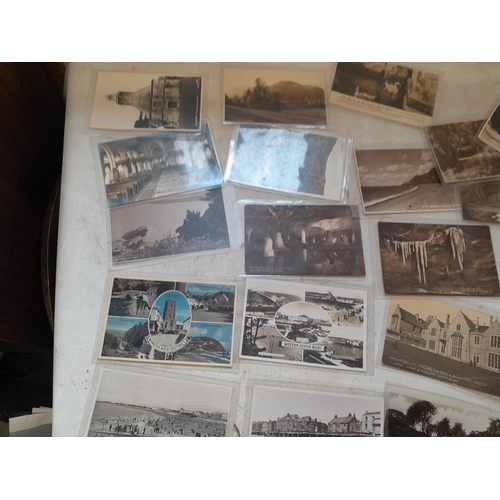 226 - Incomplete and partially made Airfix model with early - mid 20th century black and white and coloure... 