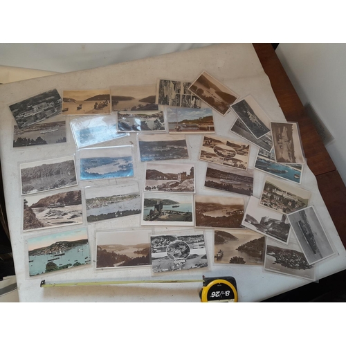 226 - Incomplete and partially made Airfix model with early - mid 20th century black and white and coloure... 