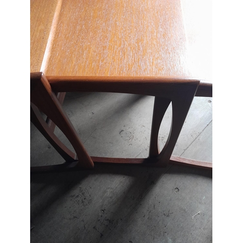 2 - Nest of three teak mid 20th century design tables (G Plan Astro table, Nathan interest)