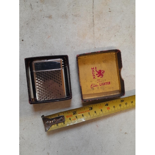 106 - Magna Electric pocket lighter in box of issue with instructions, late 1950s, near mint,