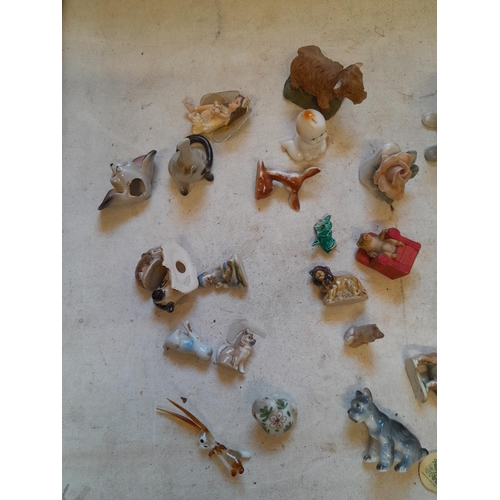 16 - Various Wade Whimsies and other animal ornaments