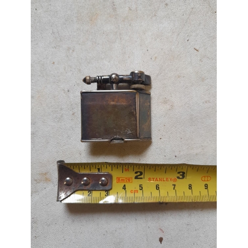 131 - Parker Beacon silver plated lift arm pocket lighter from the 1930s in working order, needs fuel and ... 