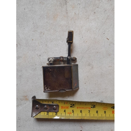 131 - Parker Beacon silver plated lift arm pocket lighter from the 1930s in working order, needs fuel and ... 