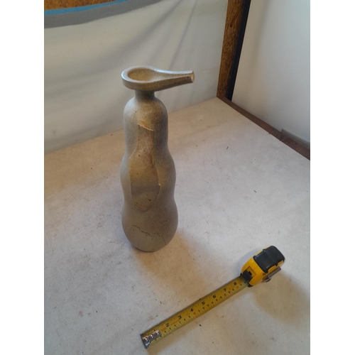 29 - Edgar Campden at Aldermaston Pottery studio Pottery stoneware carafe with damage, signed underneath ... 