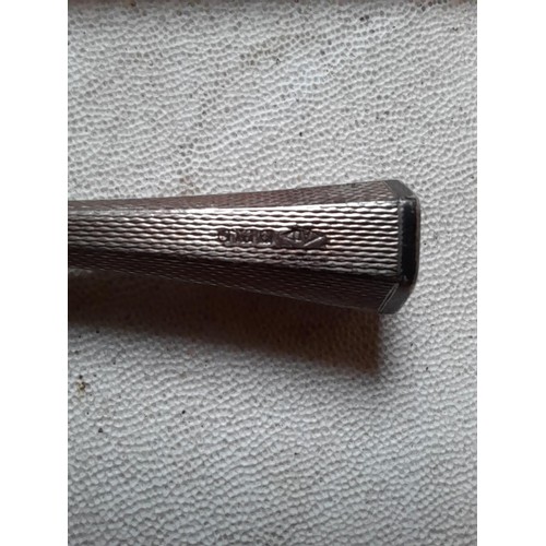 140 - Dunhill silver cigarette holder, early example with NO ejector mechanism with original mouth piece 7... 