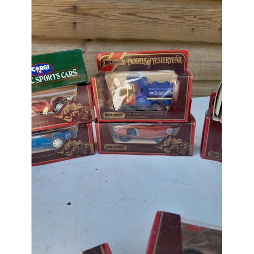 71 - Various boxed Matchbox and other die cast toy cars