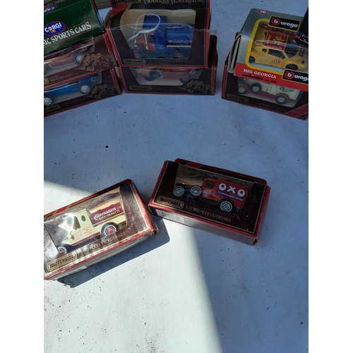 71 - Various boxed Matchbox and other die cast toy cars