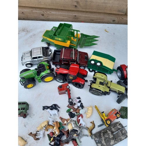 91 - Assorted play worn die cast toy cars, differing makers and dates