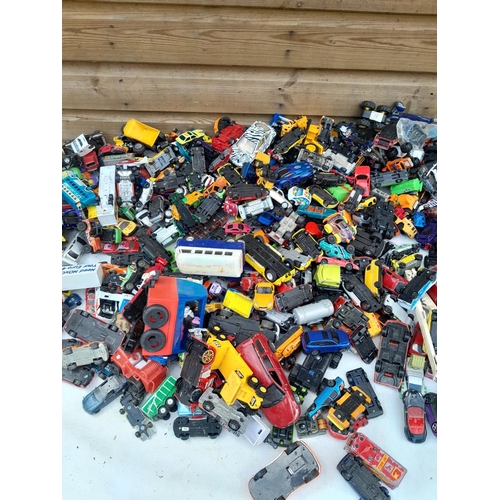 98 - Assorted play worn die cast toy cars, differing makers and dates