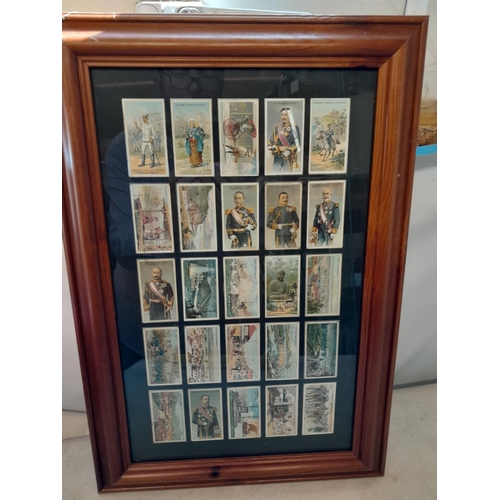 117 - Set of mounted double sided Lambert & Butler Japanese series cigarette cards