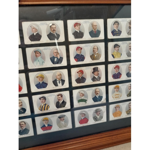 118 - Set of mounted double sided Ogdens Owners and their Colours cigarette cards circa 1914