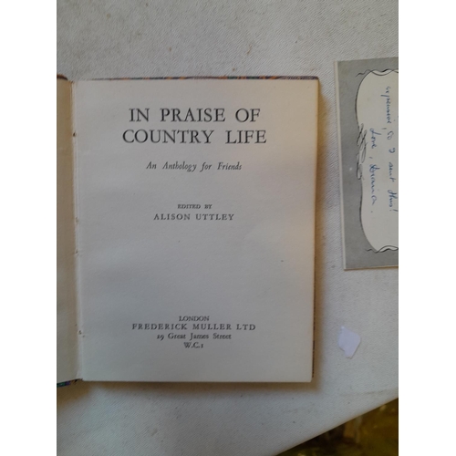 121 - Various volumes : In Praise of Country Life 1949 Edition, Horatio circa 1873, Uncle Tom's Cabin, T S... 