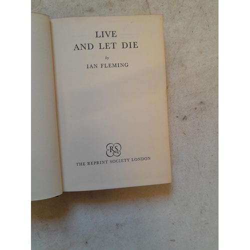 124 - Single volume : Live and Let Die by Ian Fleming, H/B, Reprint Society 1956