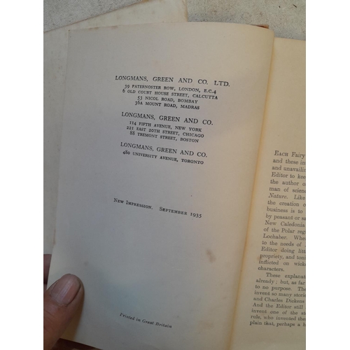 127 - Single volume : The Crimson Fairy book by A Lang illustrated by Ford, tatty spine 1935 edition some ... 