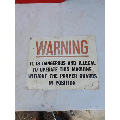 142 - Metal Danger sign