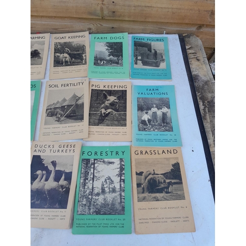 153 - Vintage Young Farmers Club pamphlets, animal husbandry, cropping systems et al.