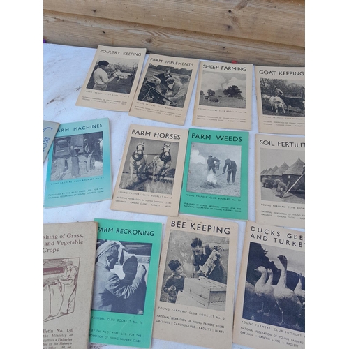 153 - Vintage Young Farmers Club pamphlets, animal husbandry, cropping systems et al.