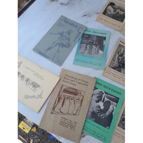 153 - Vintage Young Farmers Club pamphlets, animal husbandry, cropping systems et al.