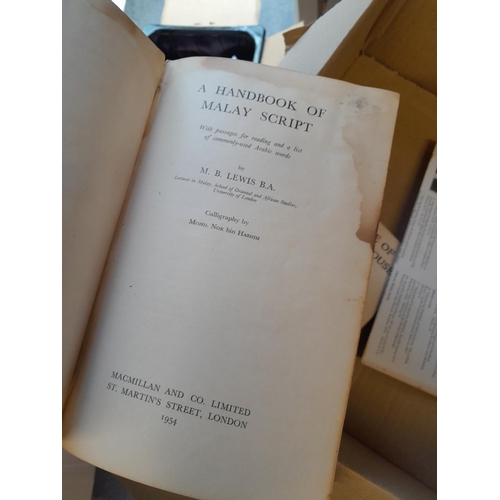 226 - Box of mixed themed books : Whittaker Almanack, Max's Nineties Max Beerbohm 1958 edition (nice plate... 