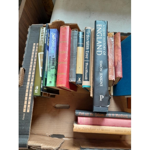 254 - Box of books : mixed themed throughout