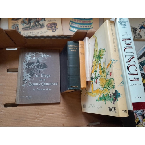 255 - Box of books : Elegy for a Church by Gray, Quintin Blake and other volumes